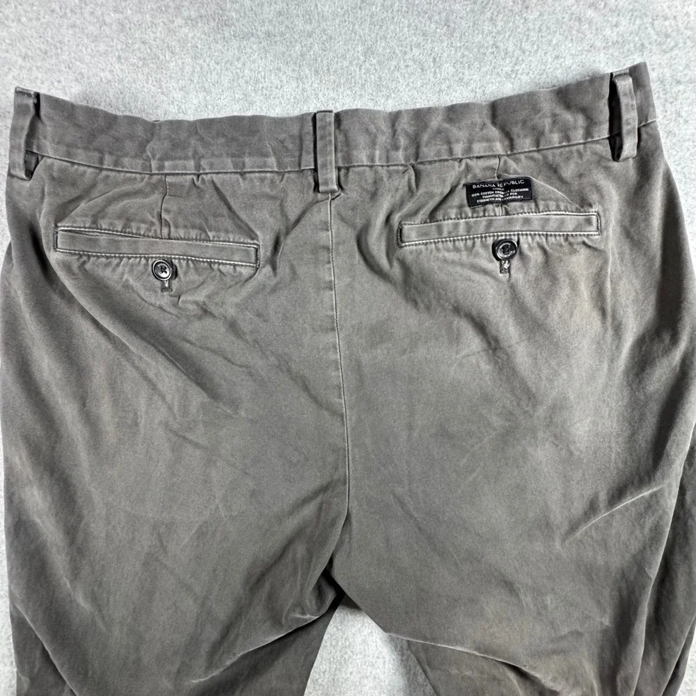 Banana Republic Chino Pants Mens 35x32 Gray Lot of 2 Emerson Gavin Casual Work